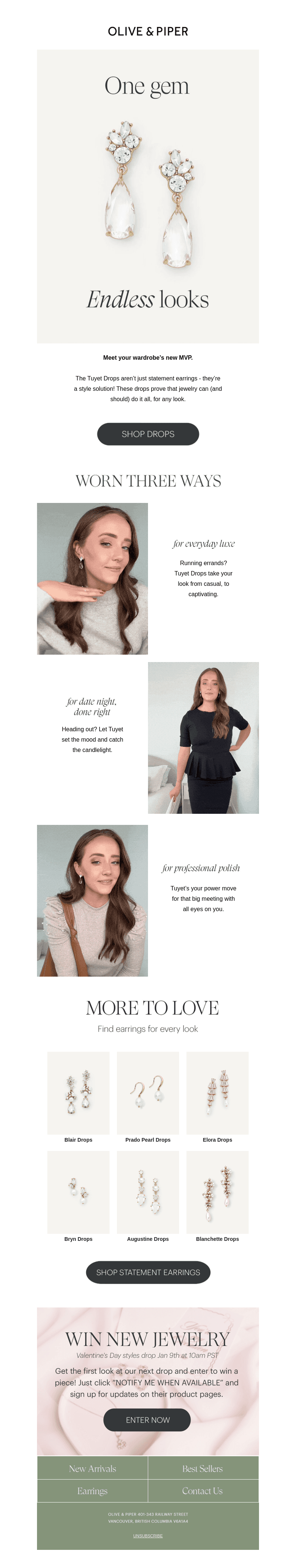 TUYET DROPS: your next style staple