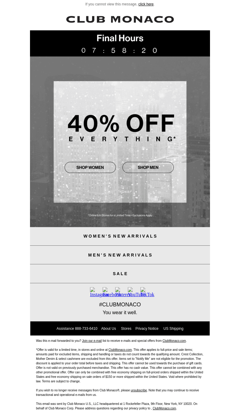GOODBYE SALE