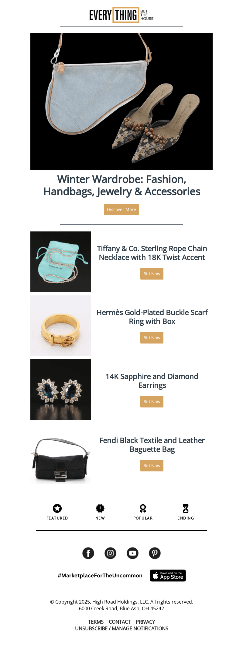 Everything But The House (EBTH) email from Tue, Jan 7, 2025