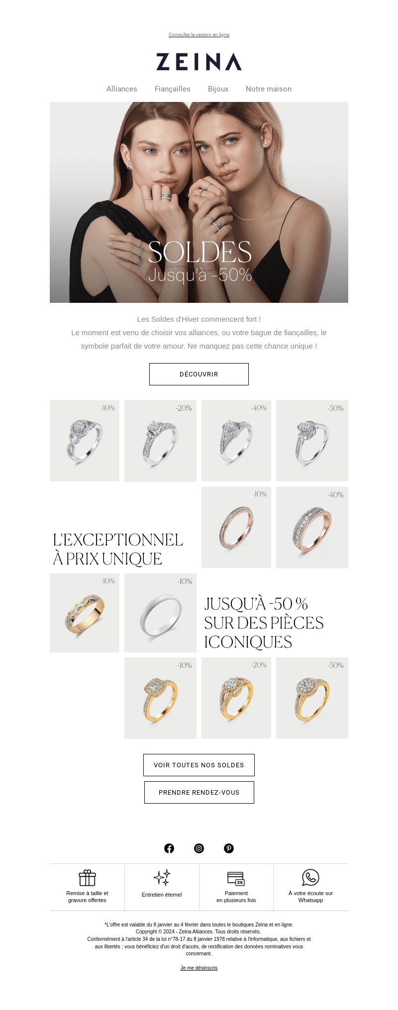 Soldes :  jusqu'à -50%🎉