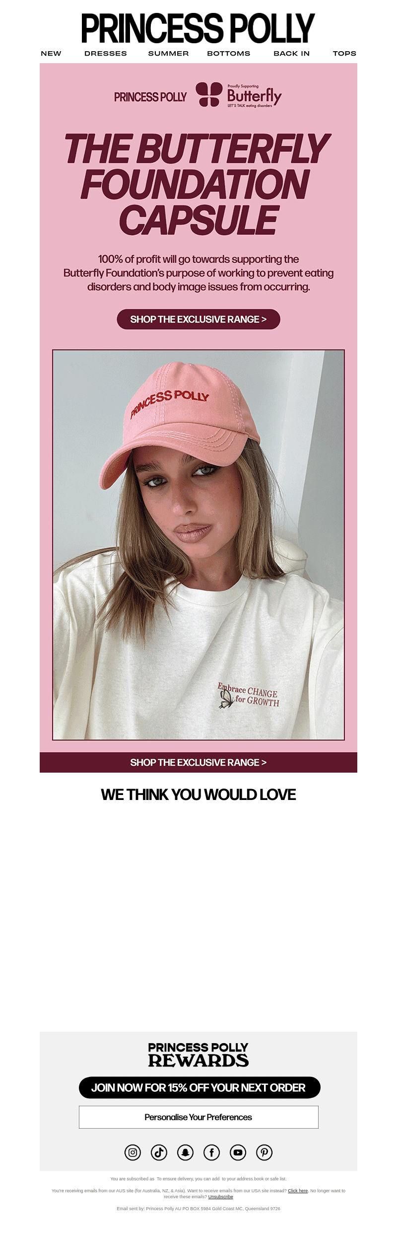 The Butterfly Foundation Capsule ♡