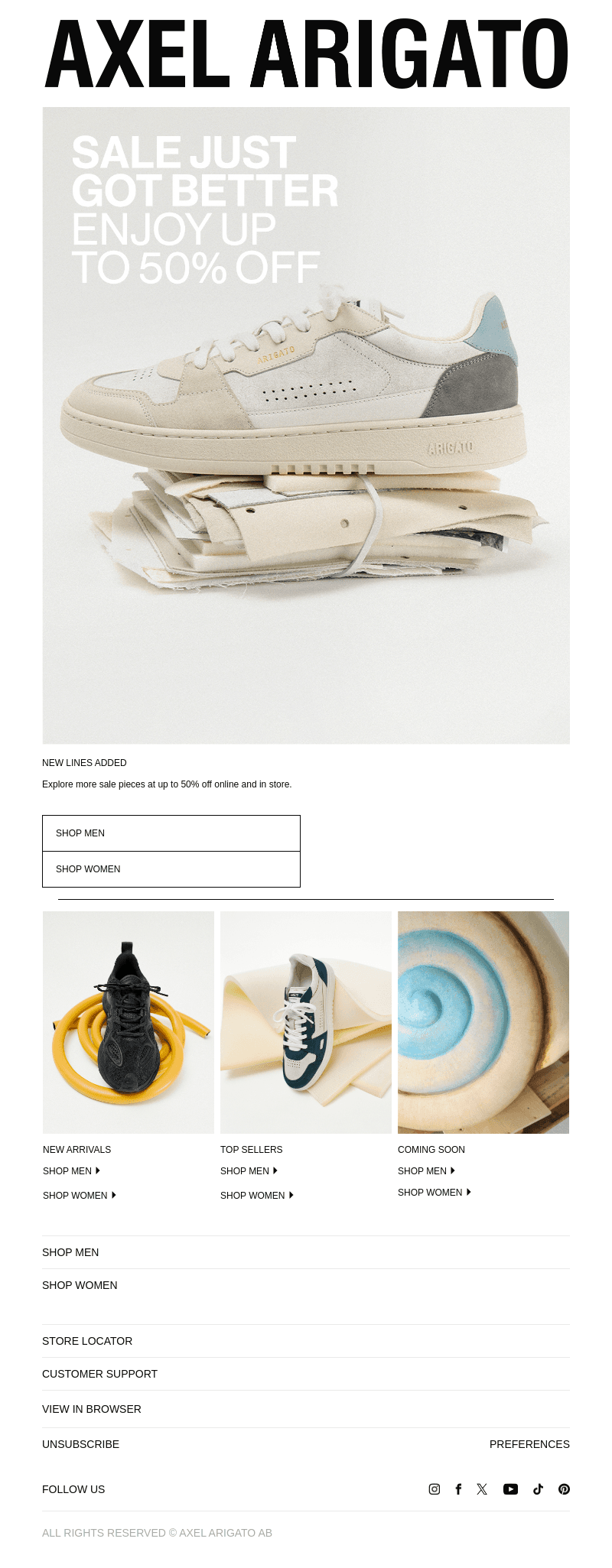 SALE | New Lines Added