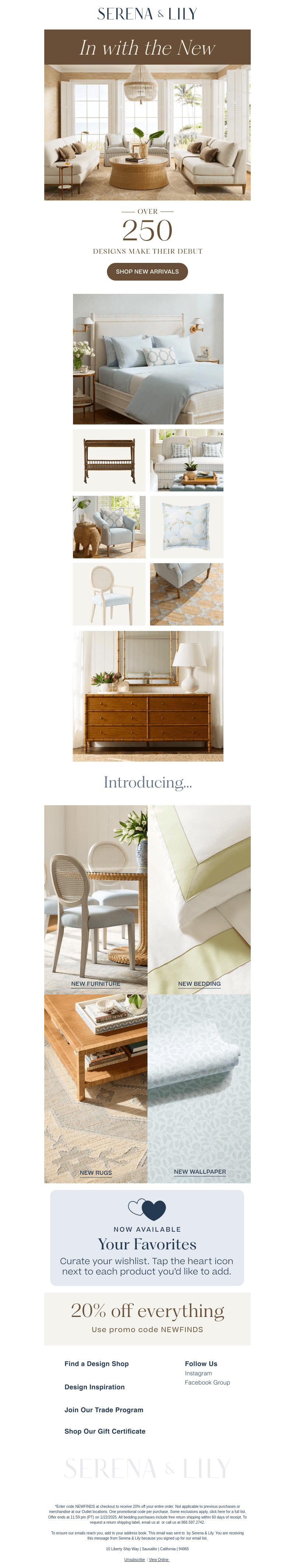 A new collection has arrived.