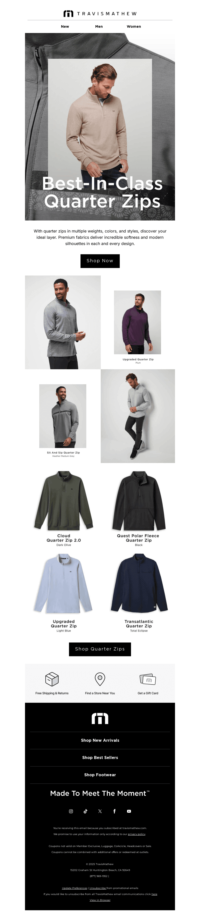 Best-In-Class Quarter Zips