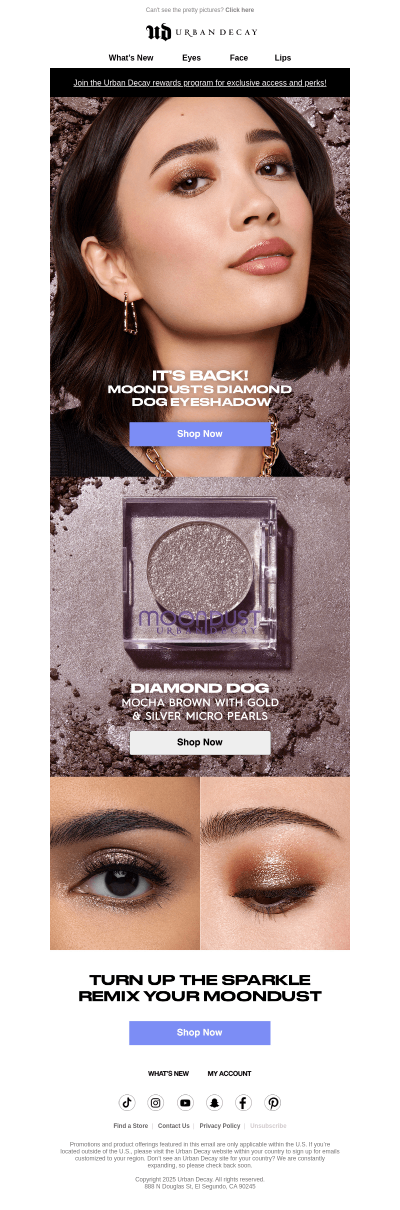 Diamond Dog Moondust Eyeshadow is BACK