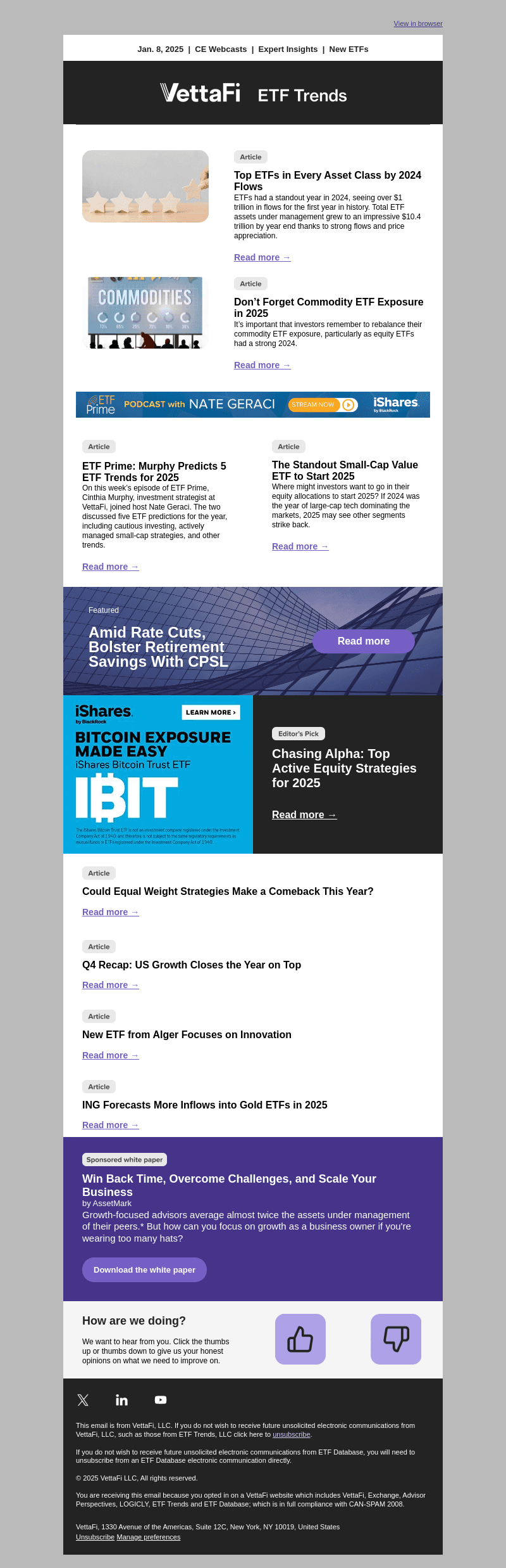 Top ETFs in Every Asset Class by 2024 Flows