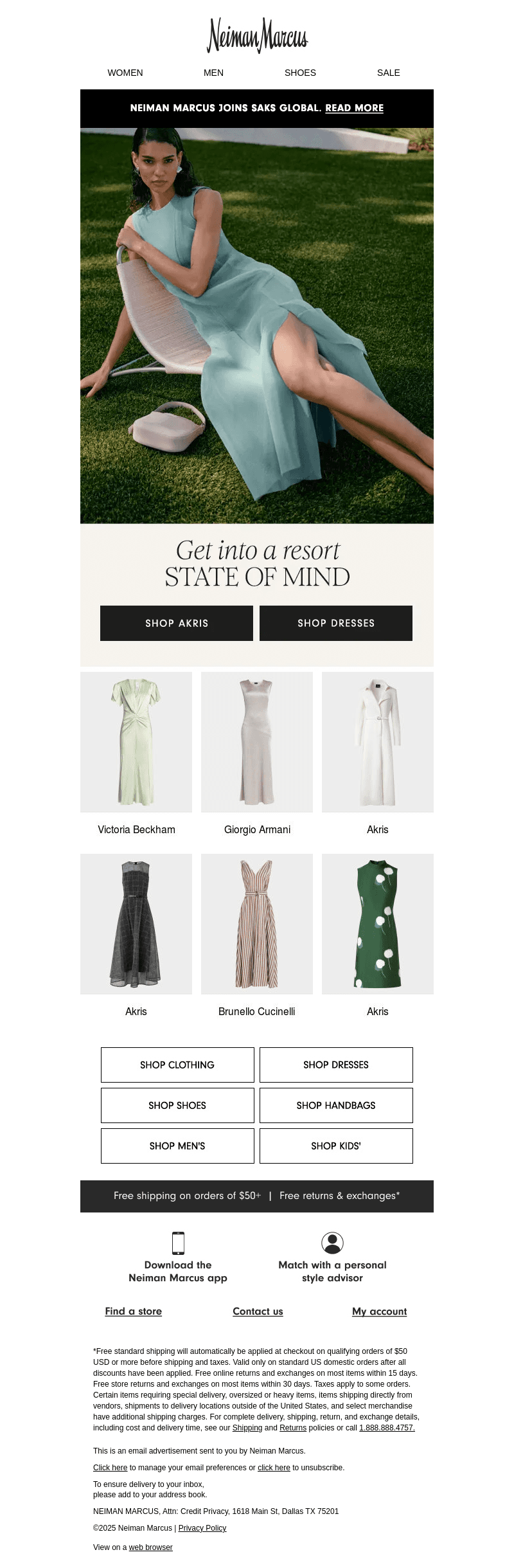 A light, airy dress from Akris