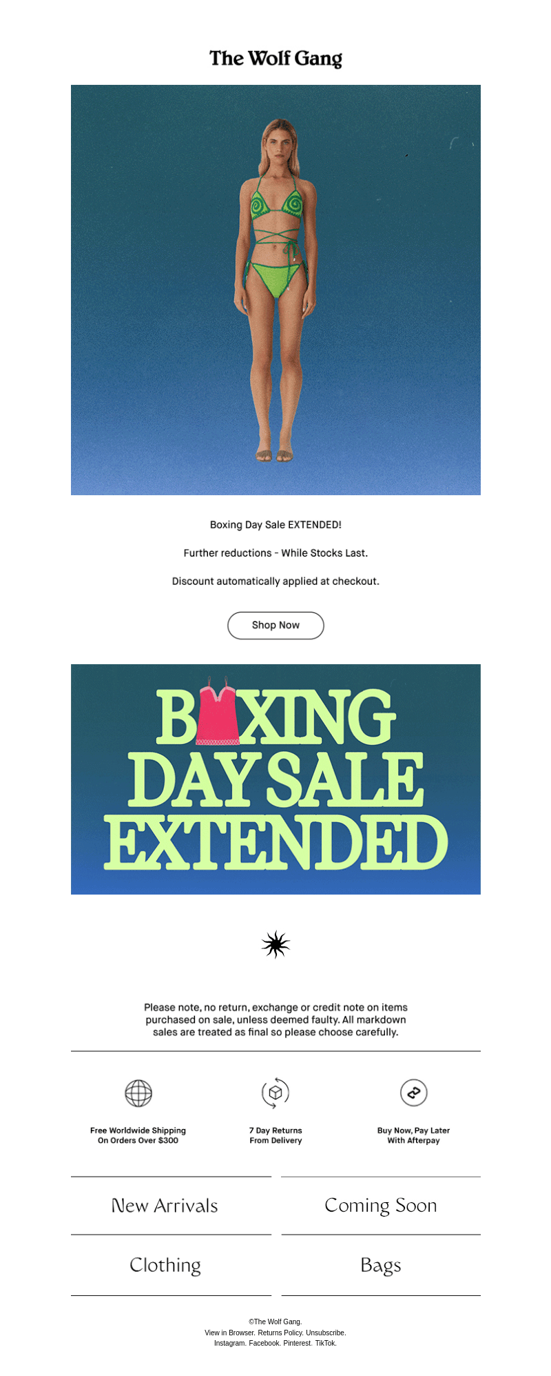 Boxing Day Further Reductions 🎁