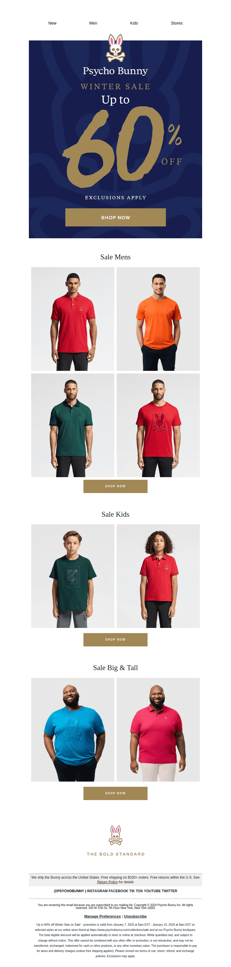 Winter Sale Styles For All!