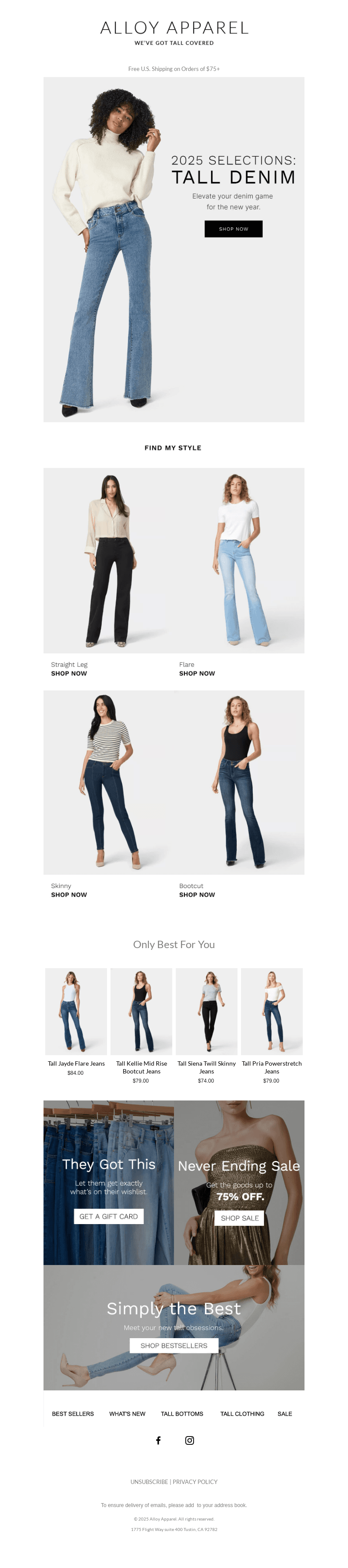 New Year, New Tall Denim 👖