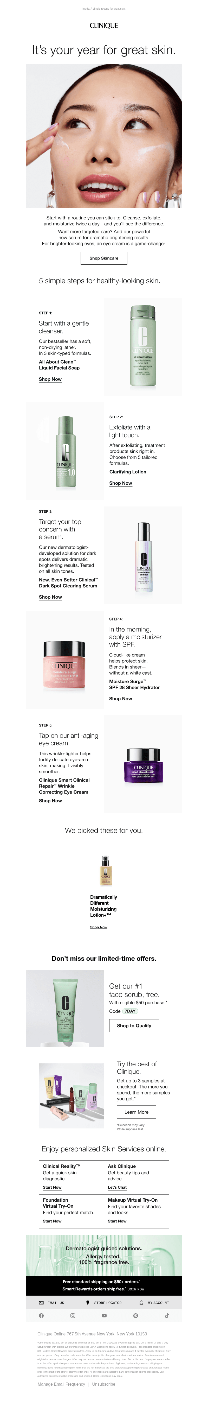 Great skin essentials for 2025. Try this routine 👉