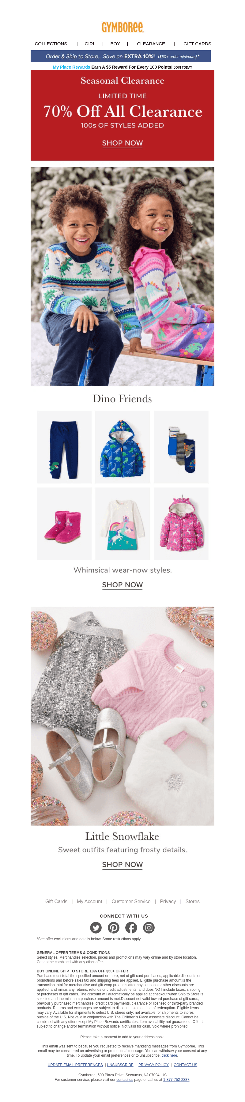 Gymboree email from Thu, Jan 9, 2025