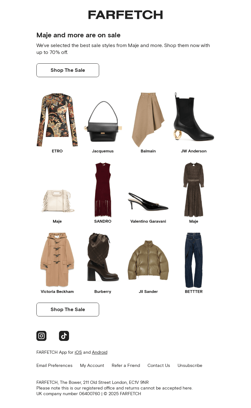 Up to 70% off: Maje and more