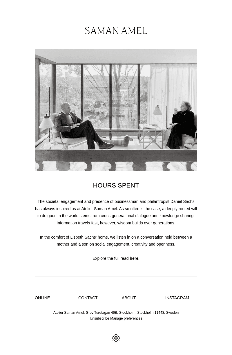 Hours Spent - Daniel and Lisbeth Sachs