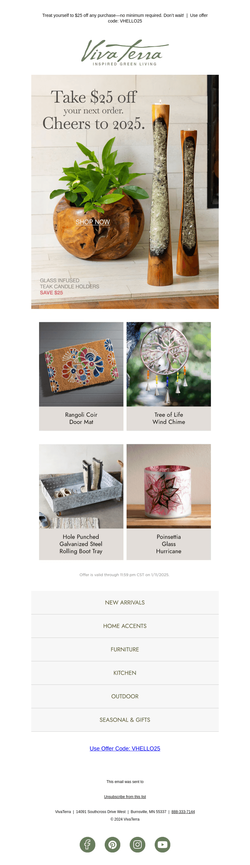 Your Gift: $25 Off, No Strings Attached!