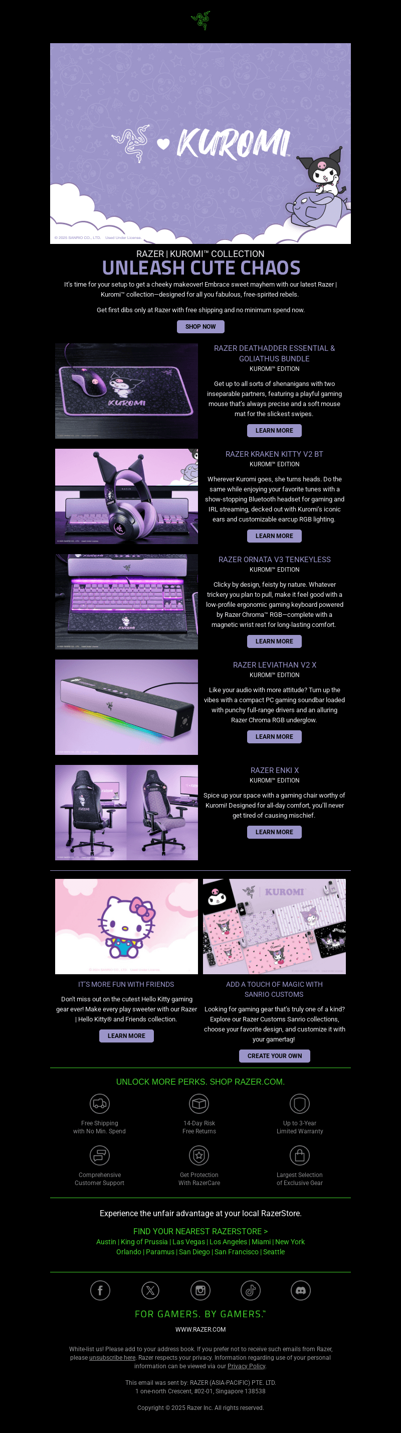 😈Meet the New Razer | Kuromi™ Collection.