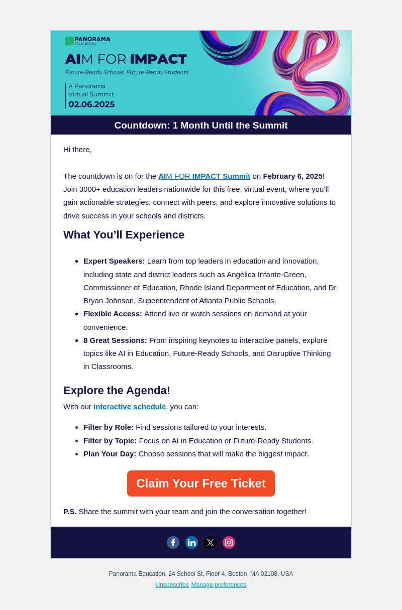 Panorama Education email from Thu, Jan 9, 2025