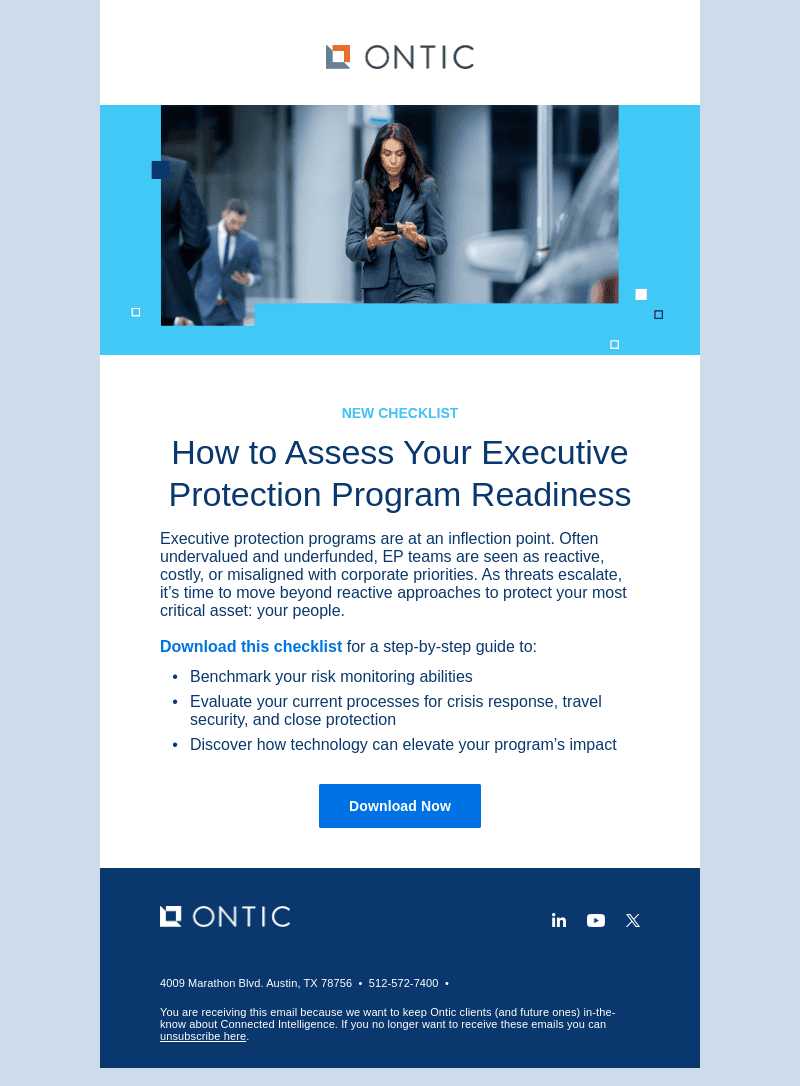 Checklist to assess your executive protection program readiness