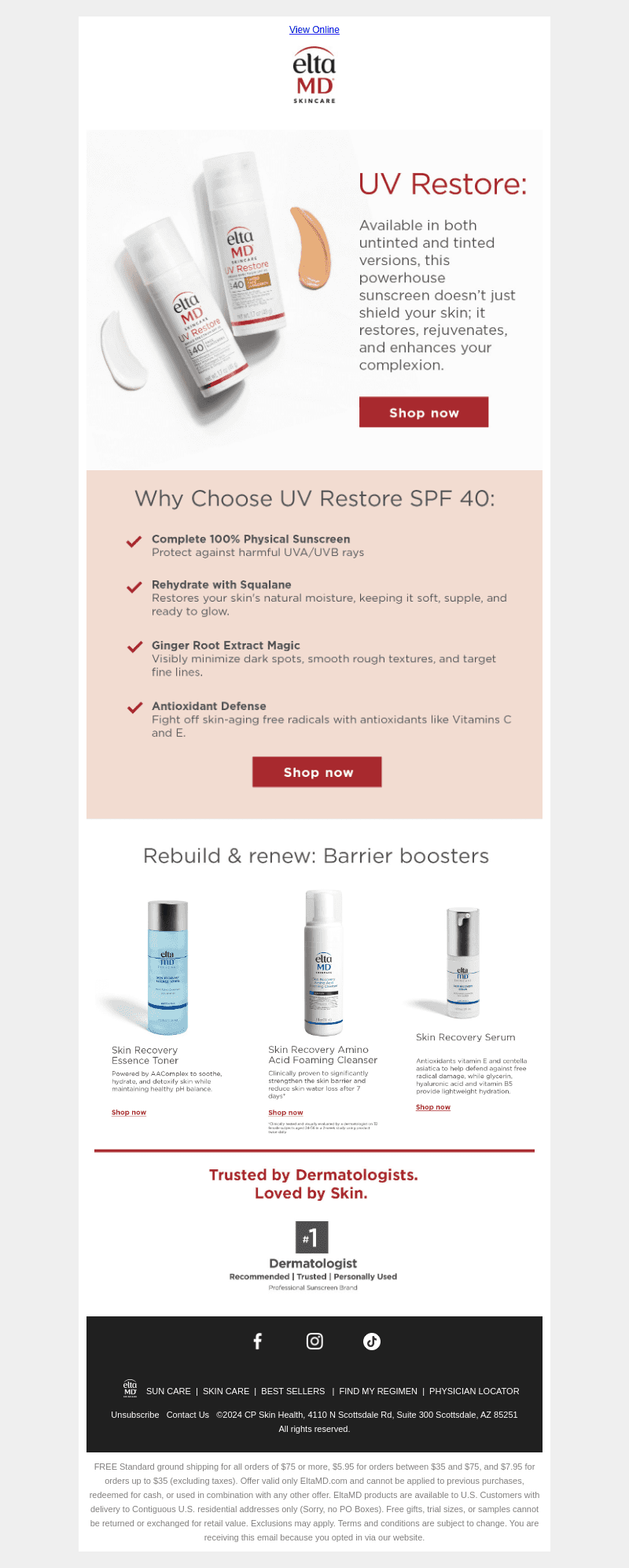 Your skin called—It wants EltaMD UV Restore