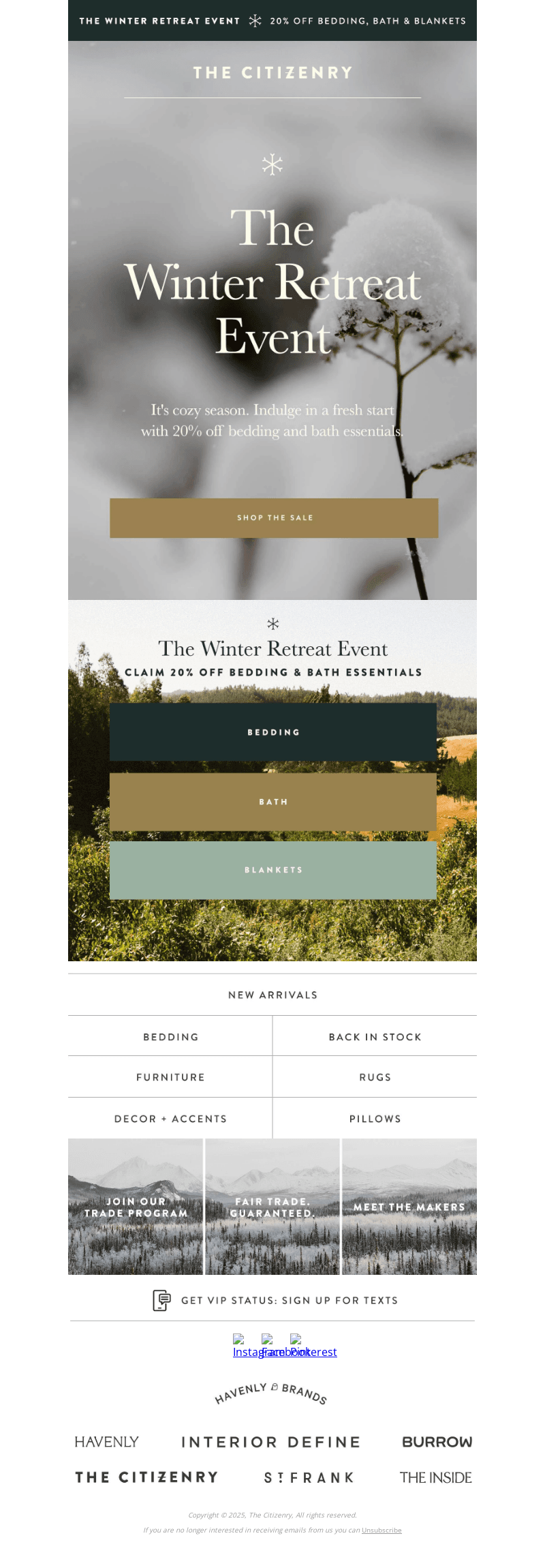 Cozy Up With 20% Off