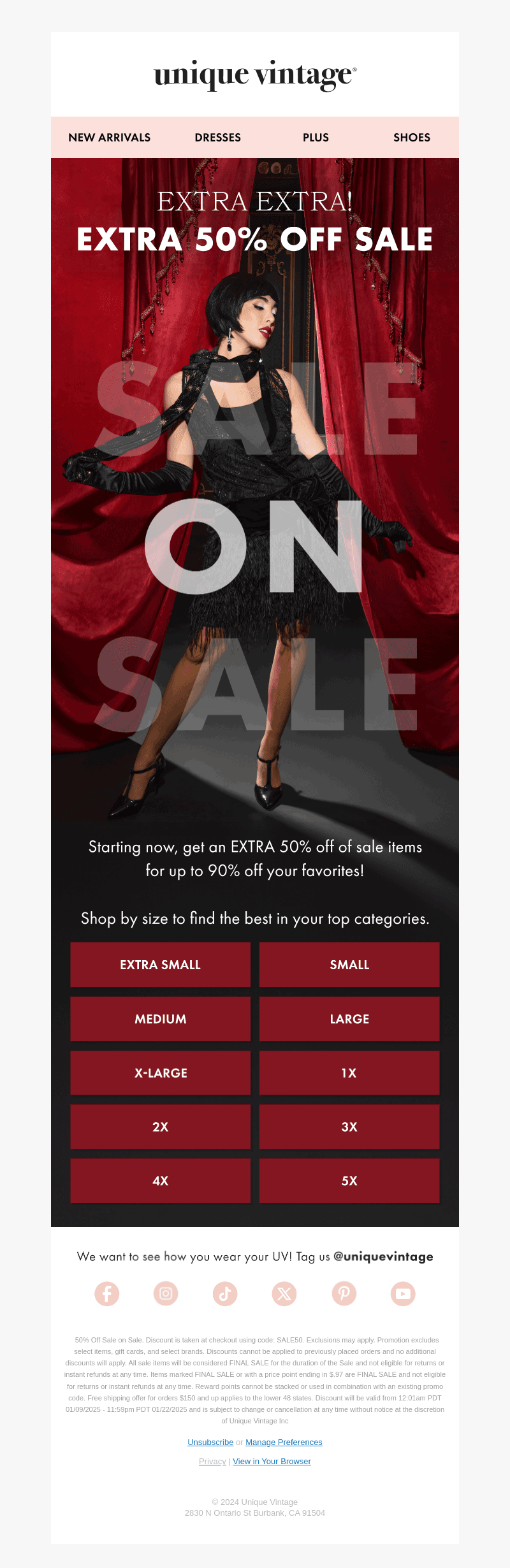 Double The Sale! Extra 50%