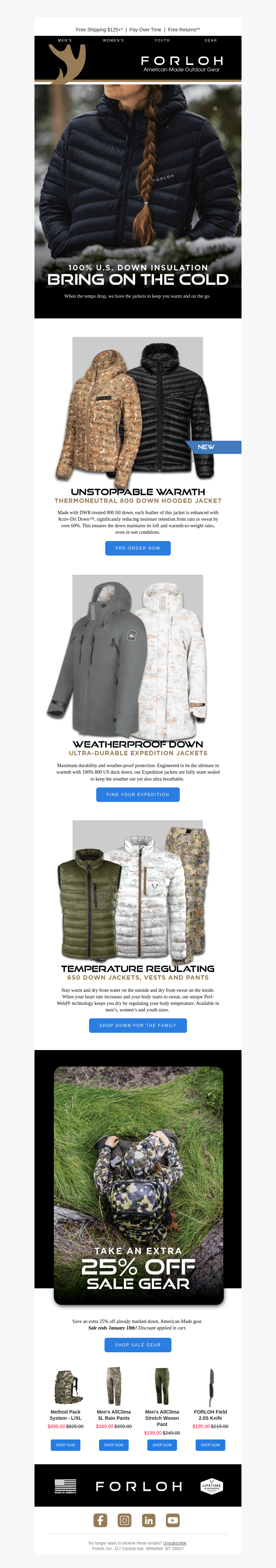 Unstoppable Warmth  |  NEW 800 Down Hooded Jacket!