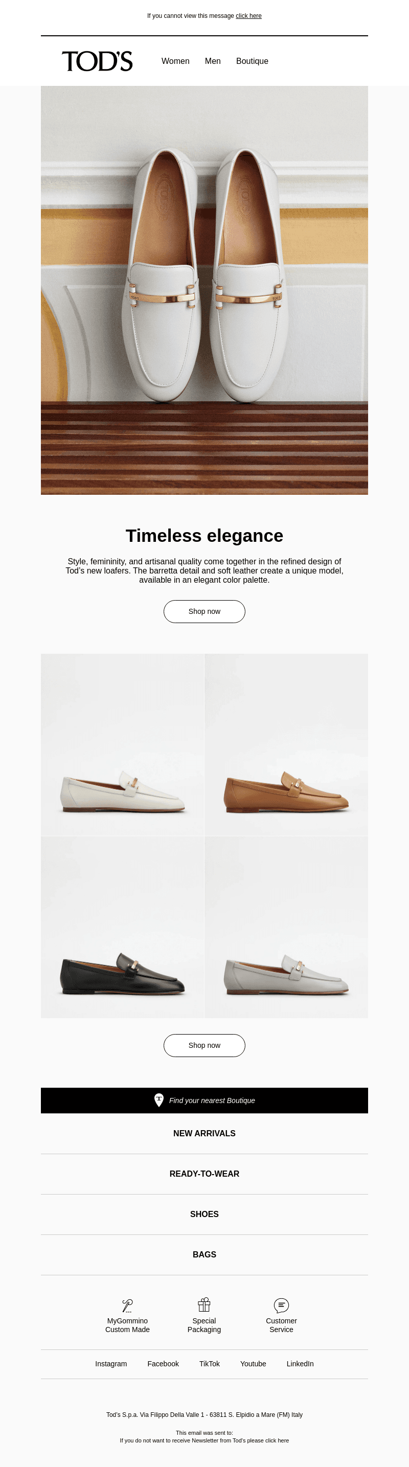 New collection: Tod's loafers