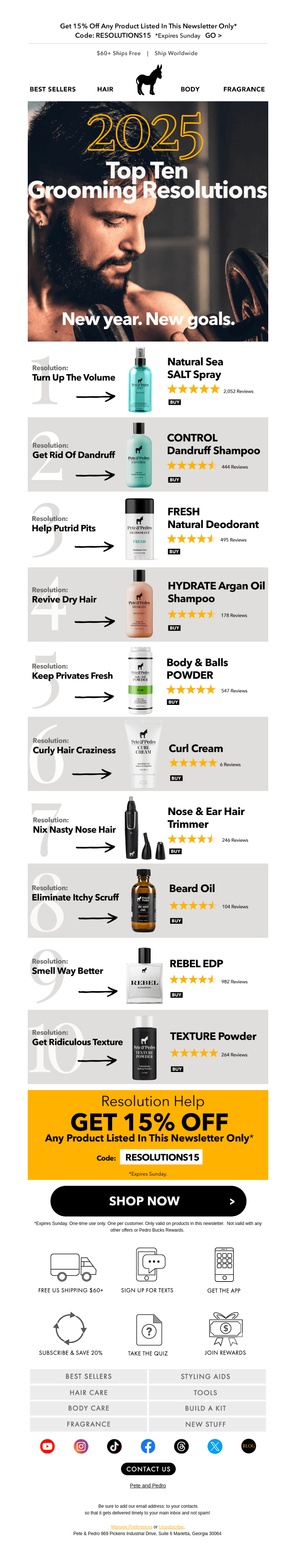 Top 10 Grooming Resolutions