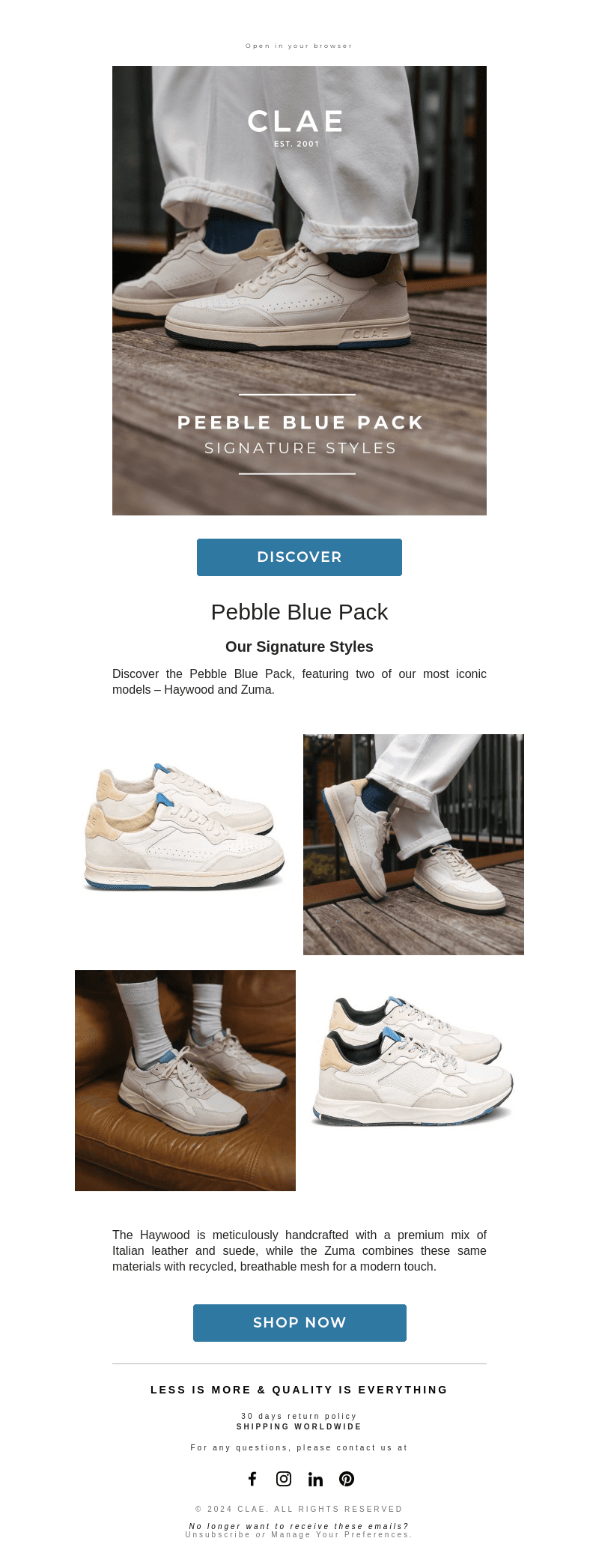 Pebble Blue Pack