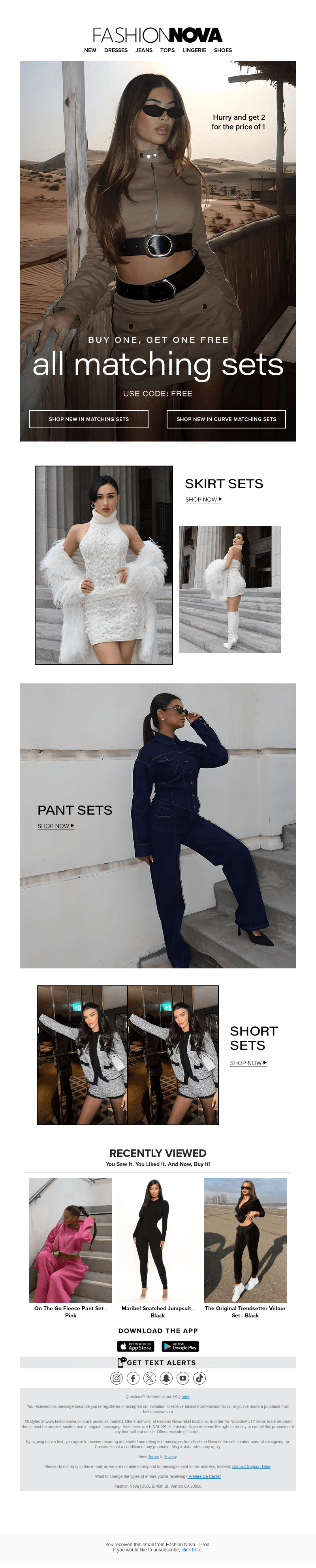 BOGO FREE Matching Sets🚨