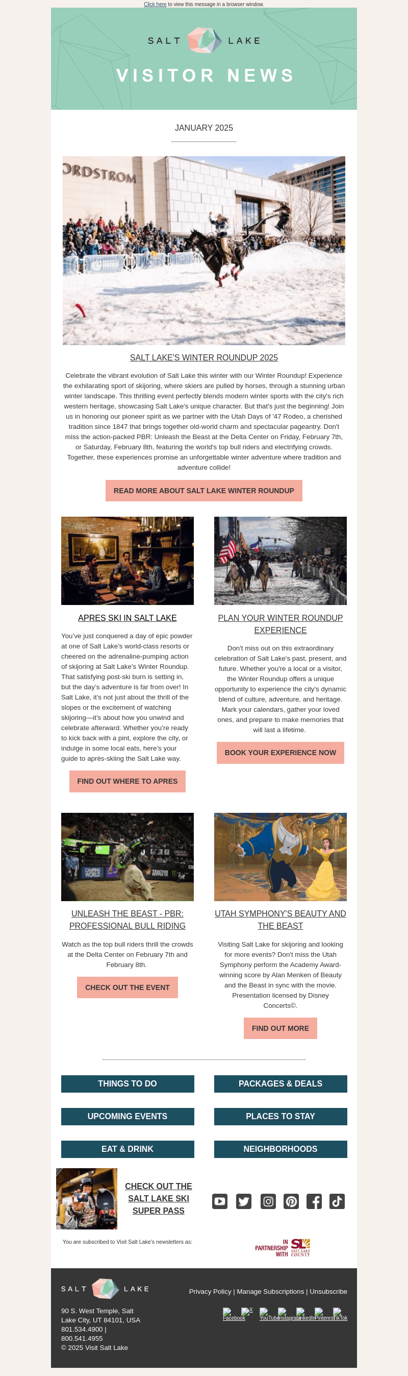 Visit Salt Lake email from Fri, Jan 10, 2025