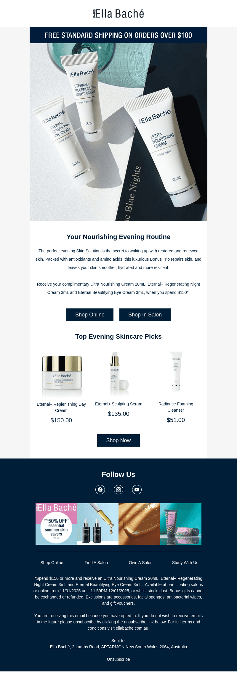 Your Complimentary Luxe Trio