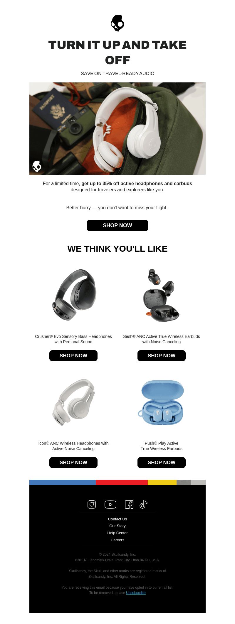 Save 30% on travel-ready audio ✈️