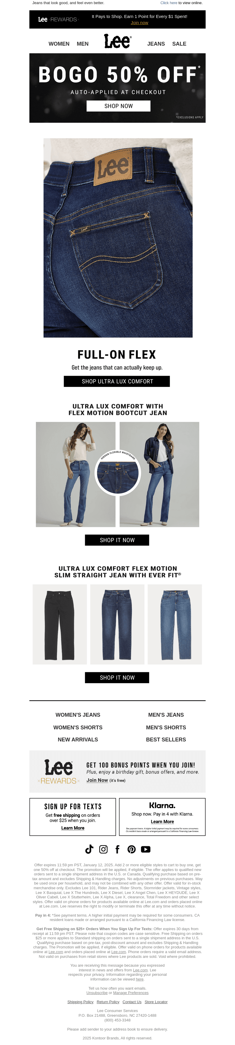 Stretch further with BOGO 50% off