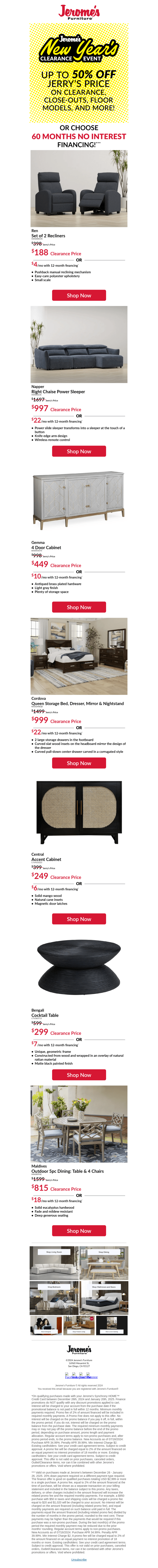 Ready, Set, Save: New Year's Clearance Markdowns Up to 50%!