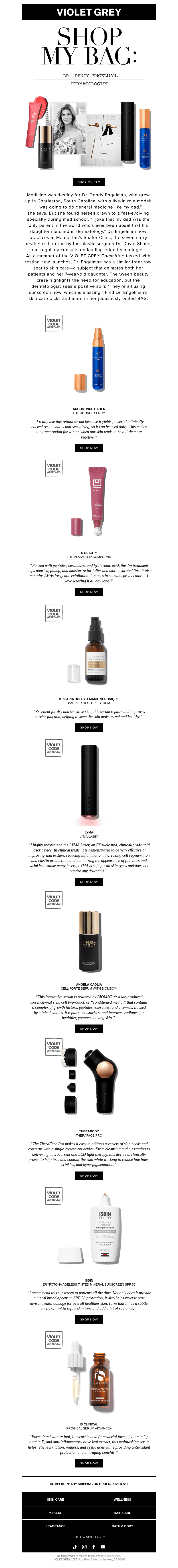 Shop My Bag: Dr. Dendy Engelman