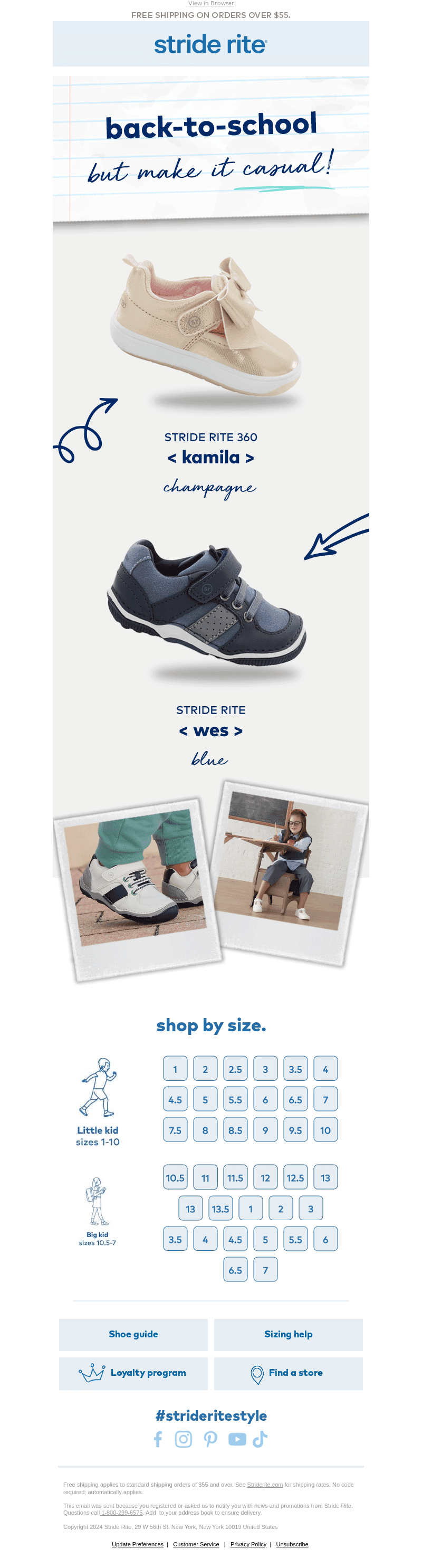 Stride Rite email from Sun, Jan 12, 2025