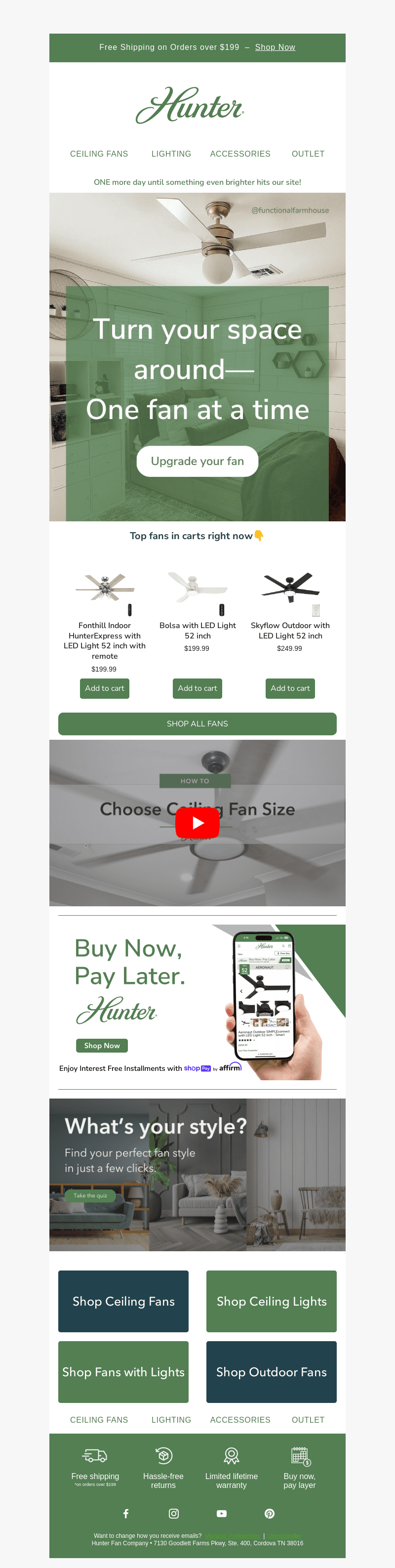 Time for a Refresh: Upgrade Your Fan or Lighting Today!