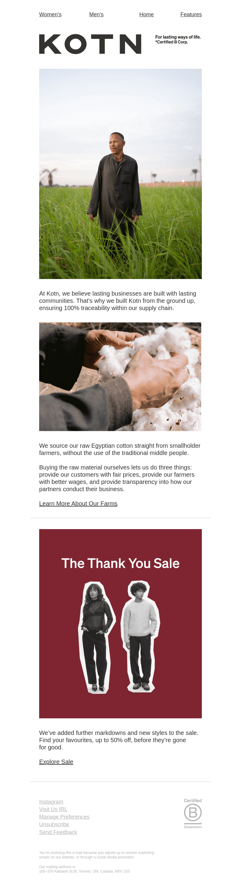 From Farm to Table