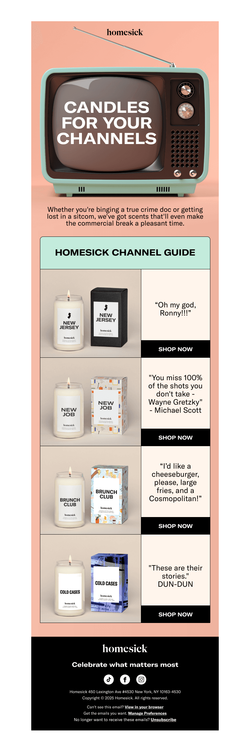 TV Show + Candle Pairings 🕯️📺