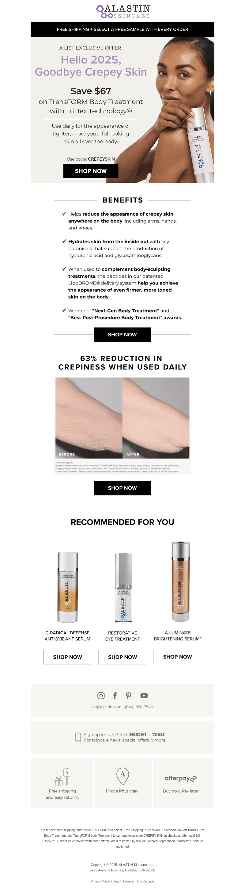 Ends Soon: Save on TransFORM Body Treatment