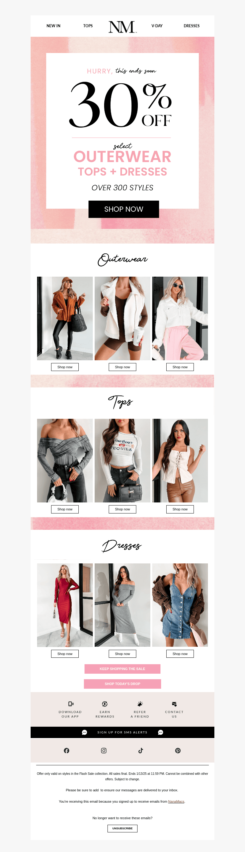 FLASH SALE 👀⏰ 30% OFF 300+ styles
