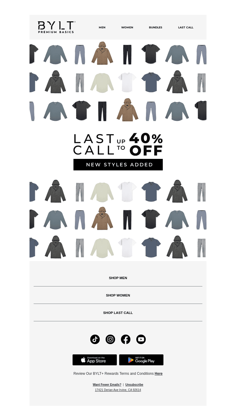 LAST CALL STYLES: Up to 40% OFF 📣