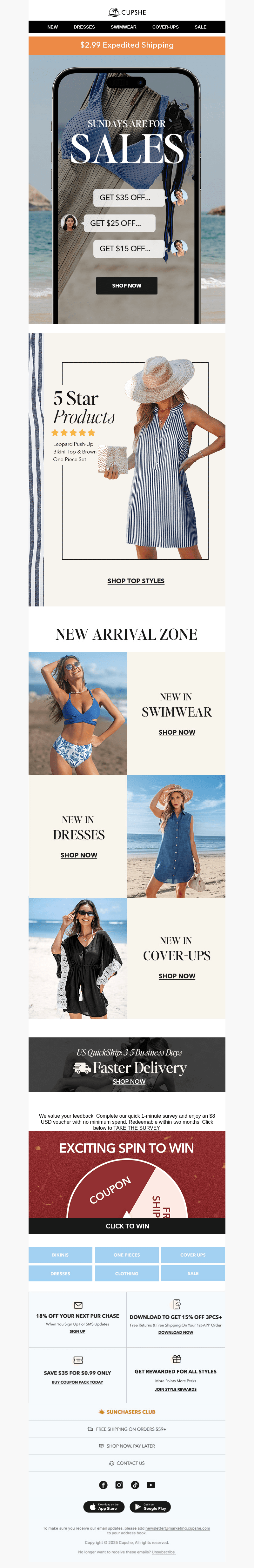 Sunday + Sales = Perfect Combo