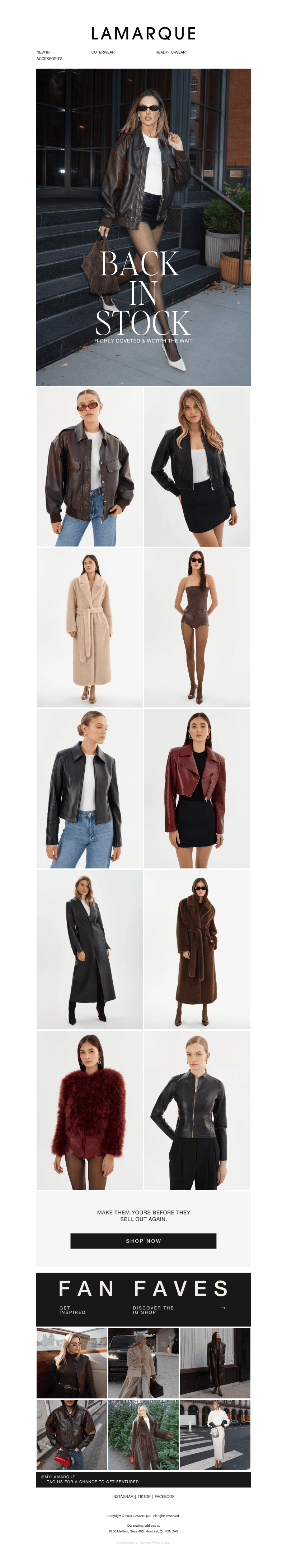 Highly Coveted & Back in Stock.