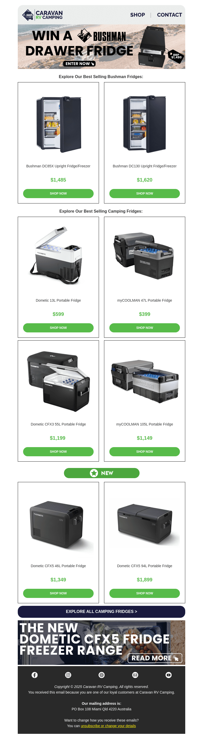 WIN A BUSHMAN DRAWER FRIDGE 🔥