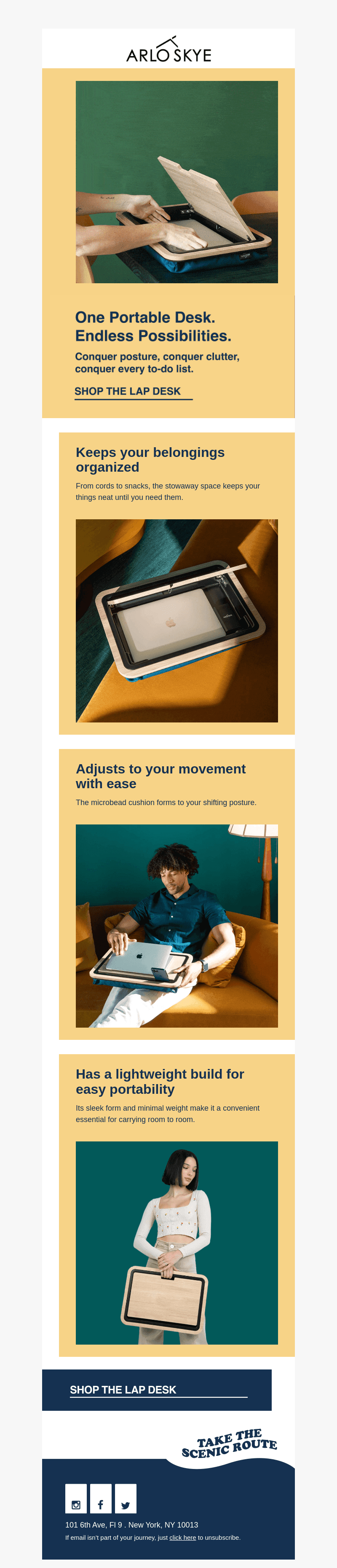Just Restocked: The Lap Desk