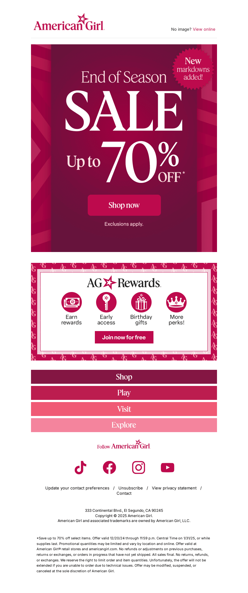 Up to 70% off—new markdowns added!