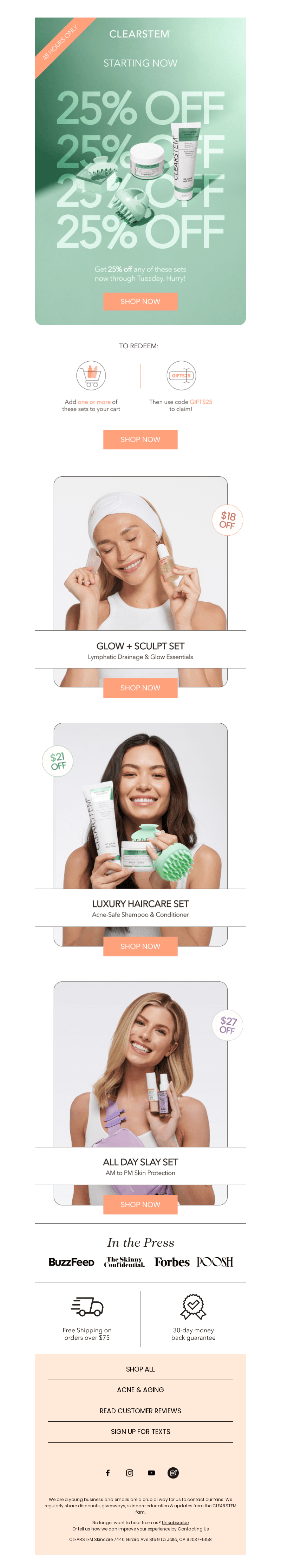 Flash sale: Save 25% OFF sets 🤩🤩