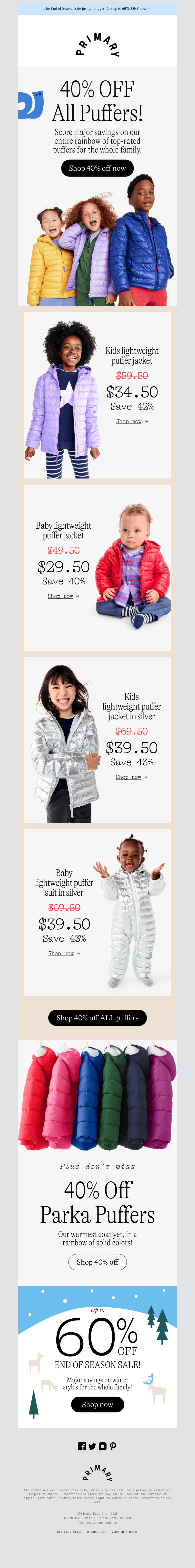 PRICE DROP ✨ 40% Off ALL Puffers ✨